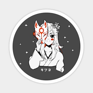 Kitsune Girl Magnet